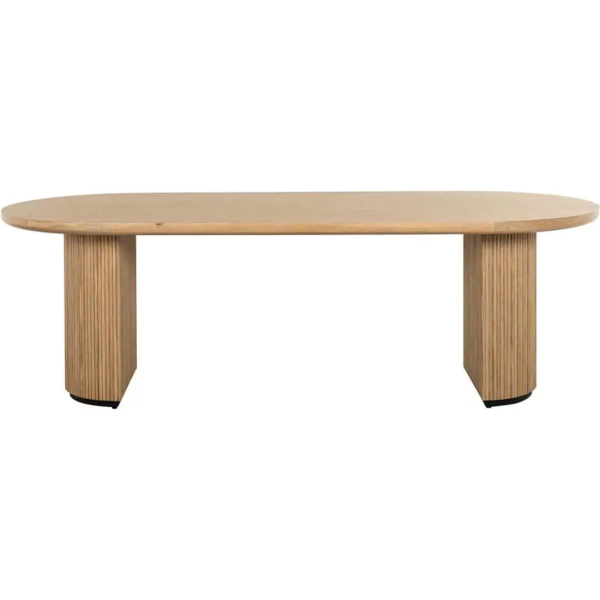 Richmond Interiors Belfort Dining Table 280cm - Natural Oak - Image 3