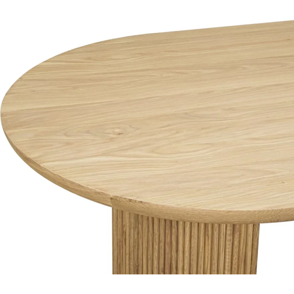 Richmond Interiors Belfort Dining Table 280cm - Natural Oak - Image 5