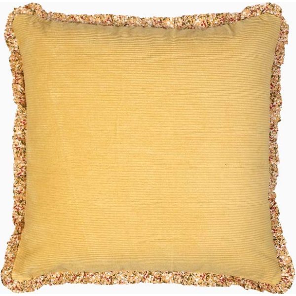 Xavier Home Isla Cotton Yellow Cushion - Image 3
