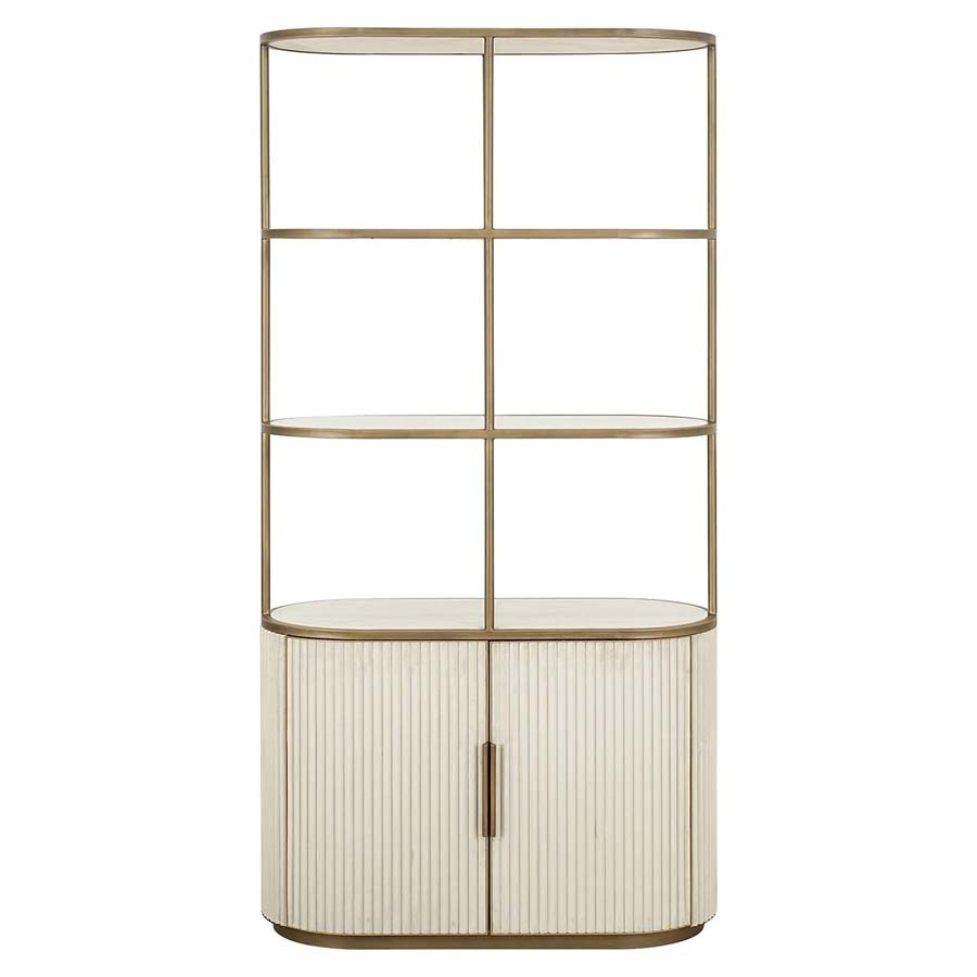 Richmond Interiors Tivoli 2 Door 3 Open Shelf Display Cabinet