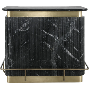 Richmond Interiors Bombay Bar - Black & Gold