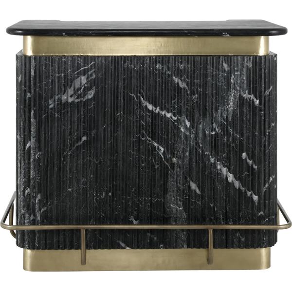 Richmond Interiors Bombay Bar - Black & Gold - Image 3