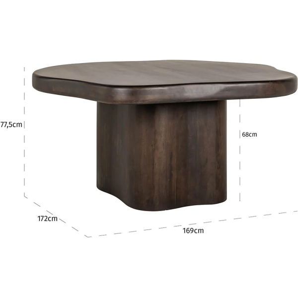 Richmond Interiors Sherman Organic Dining Table 152cm - Image 3