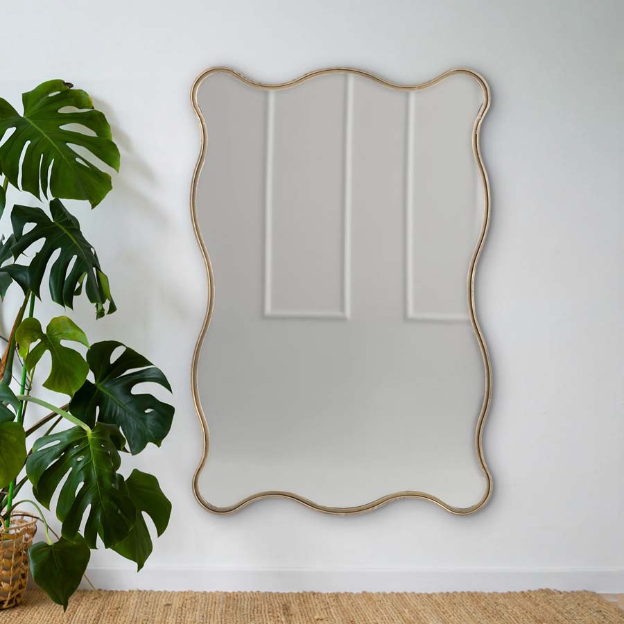 Xavier Home Wave Wall Iron Mirror