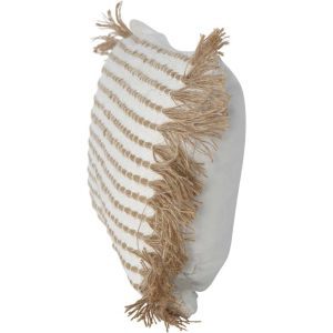 Libra Interiors Ribble Cushion Ivory 30x50x2cm