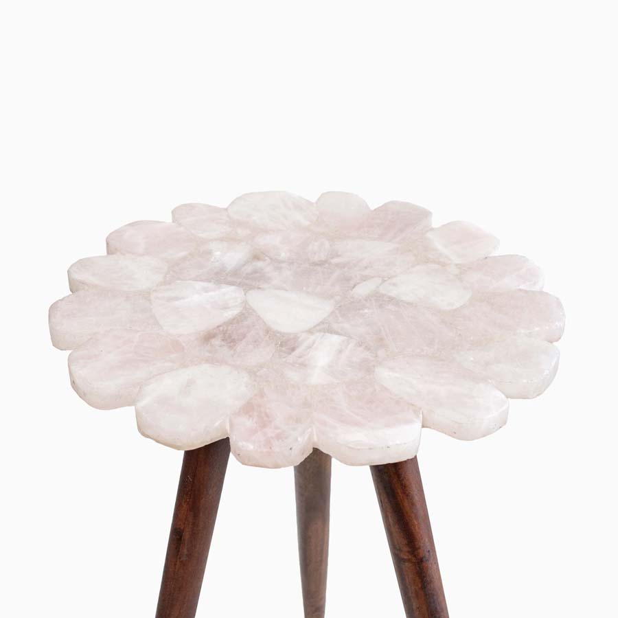 Xavier Home Rose Quartz End Table