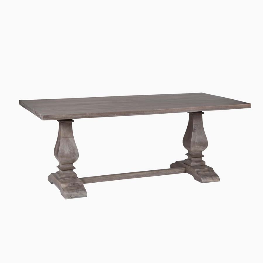 Xavier Home Rustica Mango Wood Dining Table Grey Tones