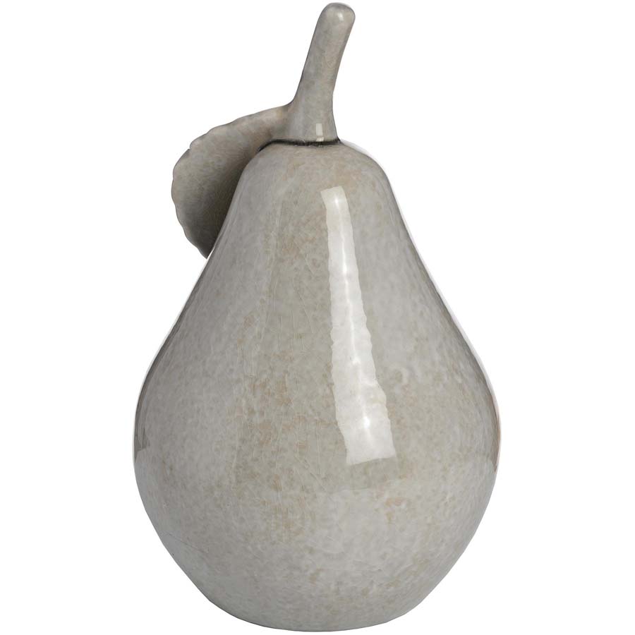 Hill Interiors Antique Grey Large Ceramic Pear