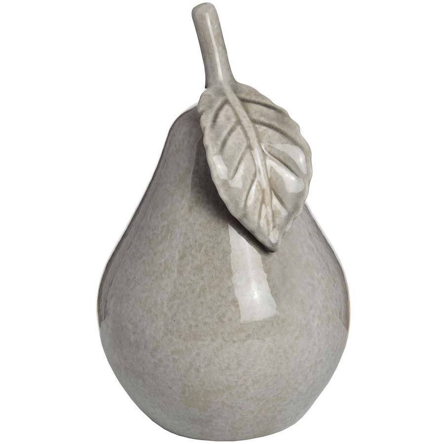 Hill Interiors Antique Grey Large Ceramic Pear