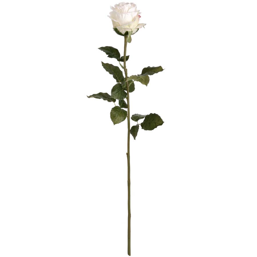 Hill Interiors Traditional White Rose x 3 Stems