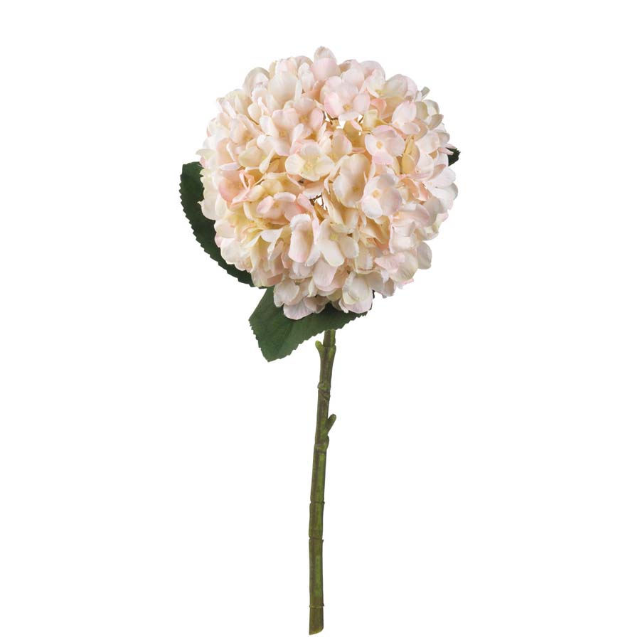 Hill Interiors Autumn White / Cream Faux Hydrangea x 3 Stems