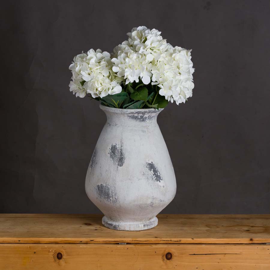 Hill Interiors Naxos Large Antique White Vase