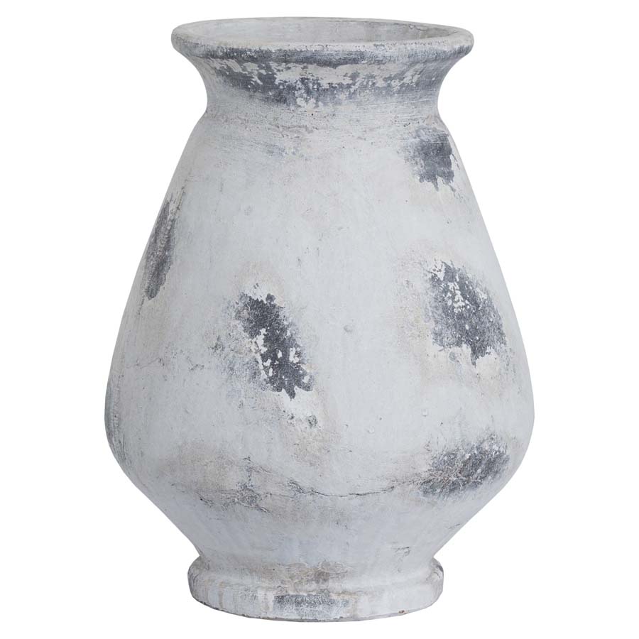 Hill Interiors Naxos Large Antique White Vase