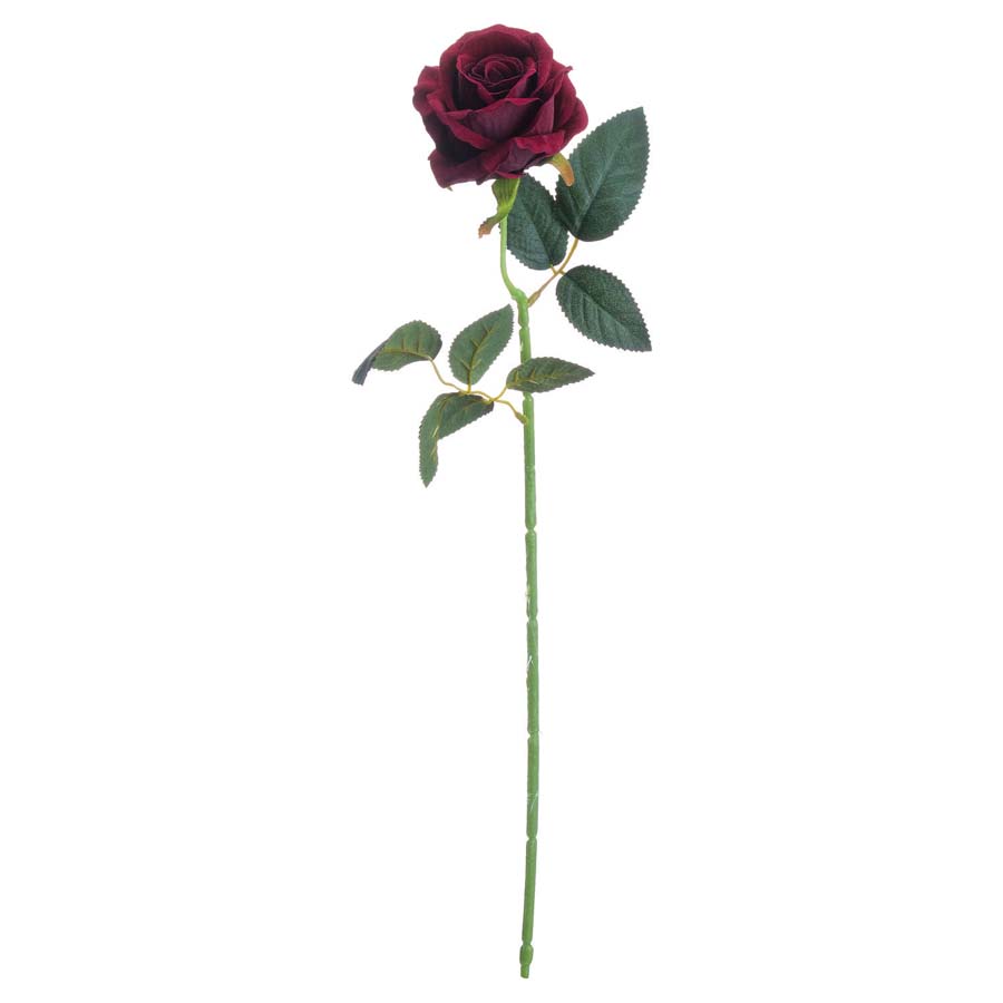 Hill Interiors Deep Red Rose x 3 Stems