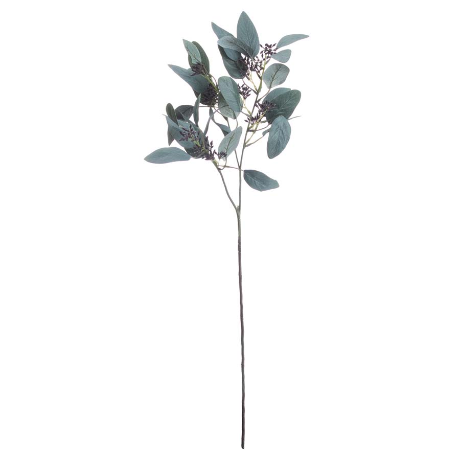 Hill Interiors Faux Seeded Eucalyptus Stem x 3