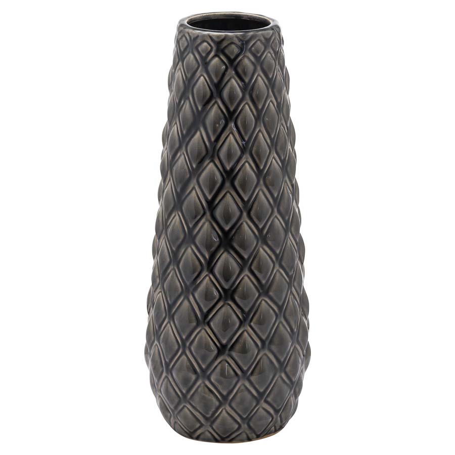 Hill Interiors Seville Collection Alpine Vase Grey
