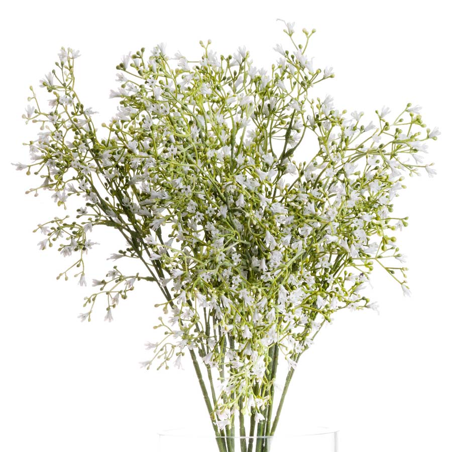 Hill Interiors White Gypsophila Spray 3 x Stems