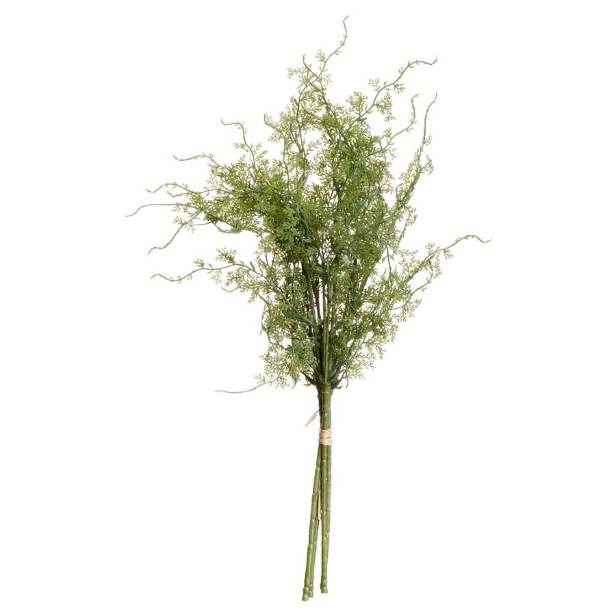 Hill Interiors Asparagus Faux Fern Bunch x 3 Stems