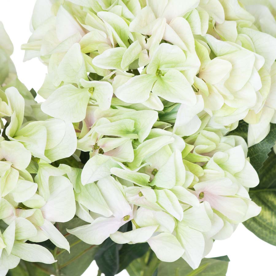 Hill Interiors Shabby Green Hydrangea Bouquet x 3 Stems