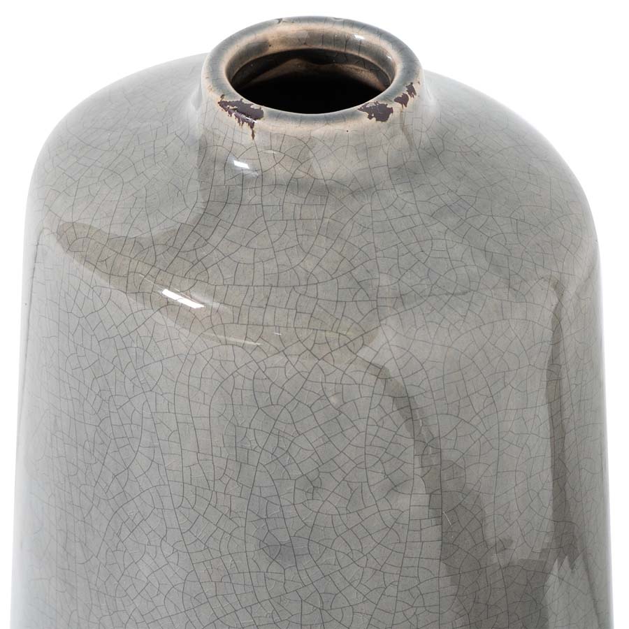 Hill Interiors Garda Grey Glazed Liv Vase