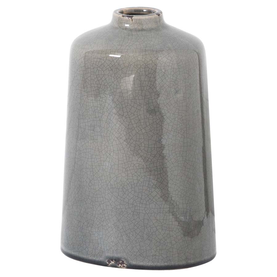 Hill Interiors Garda Grey Glazed Liv Vase