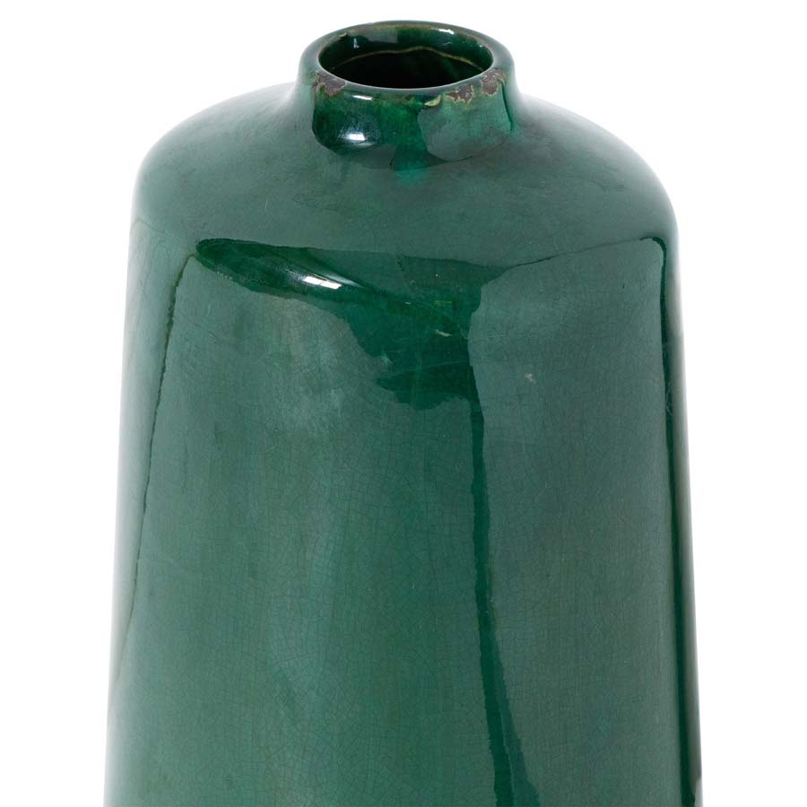 Hill Interiors Garda Emerald Glazed Liv Vase