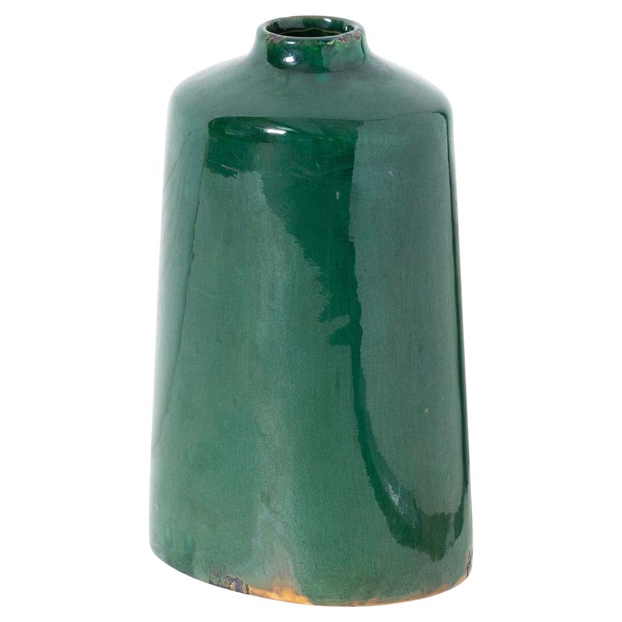 Hill Interiors Garda Emerald Glazed Liv Vase