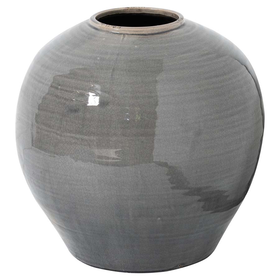 Hill Interiors Garda Grey Glazed Regola Vase