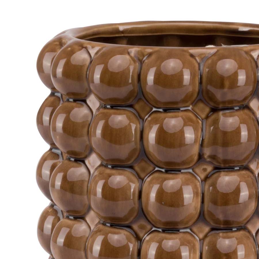 Hill Interiors Seville Collection Large Caramel Bubble Planter