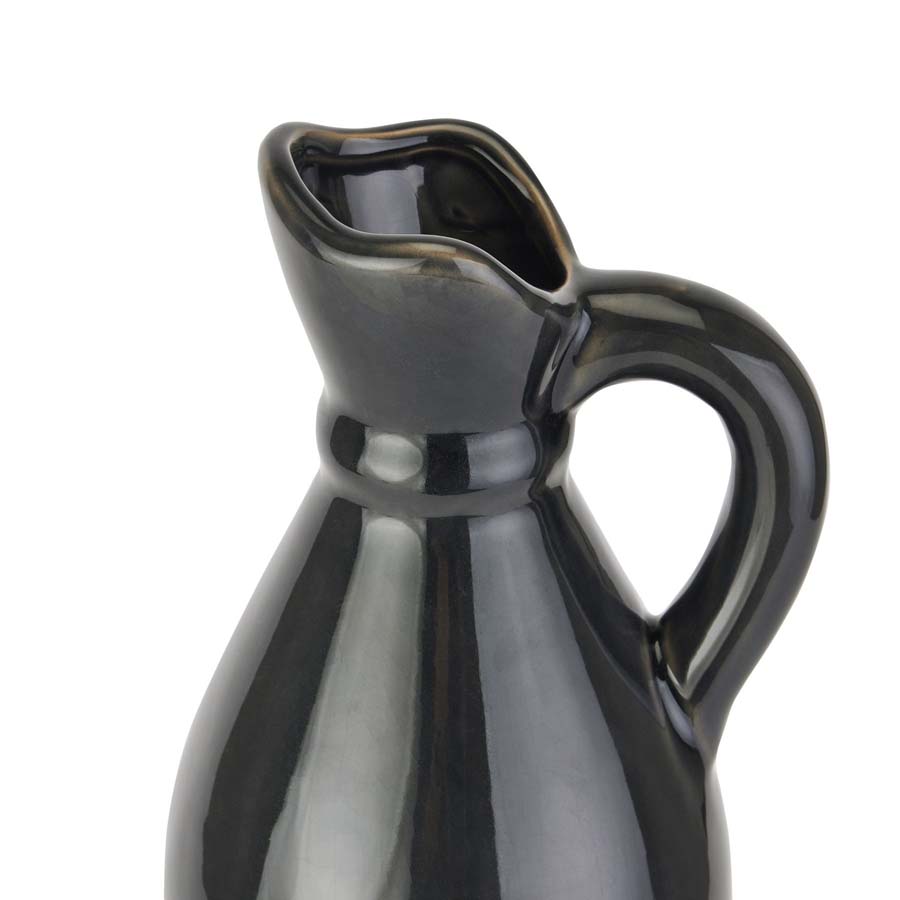 Hill Interiors Decorative Tall Navy Stoneware Jug
