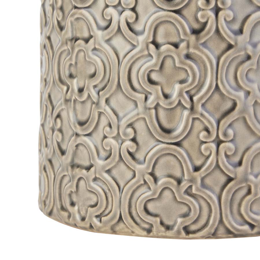 Hill Interiors Seville Collection Large Grey Marrakesh Urn