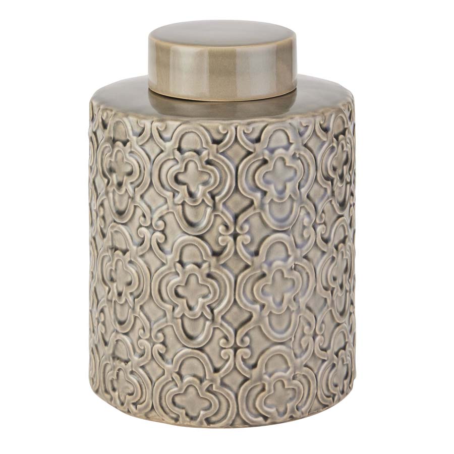 Hill Interiors Seville Collection Large Grey Marrakesh Urn