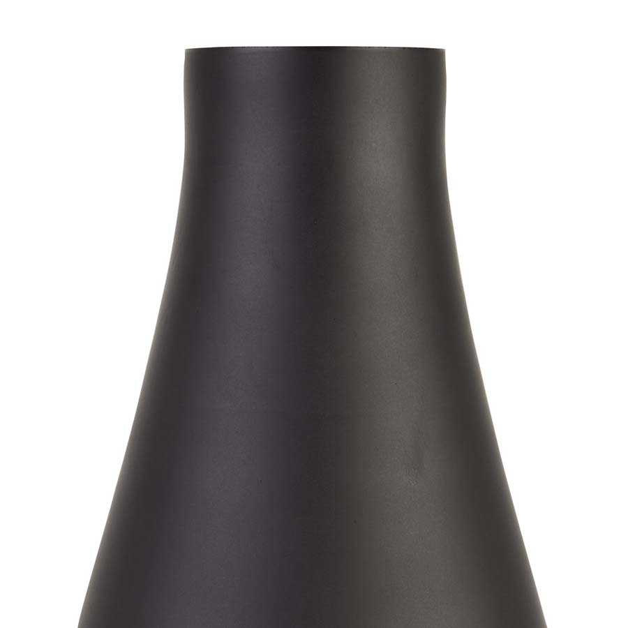 Hill Interiors Black Tapered Tall Glass Vase