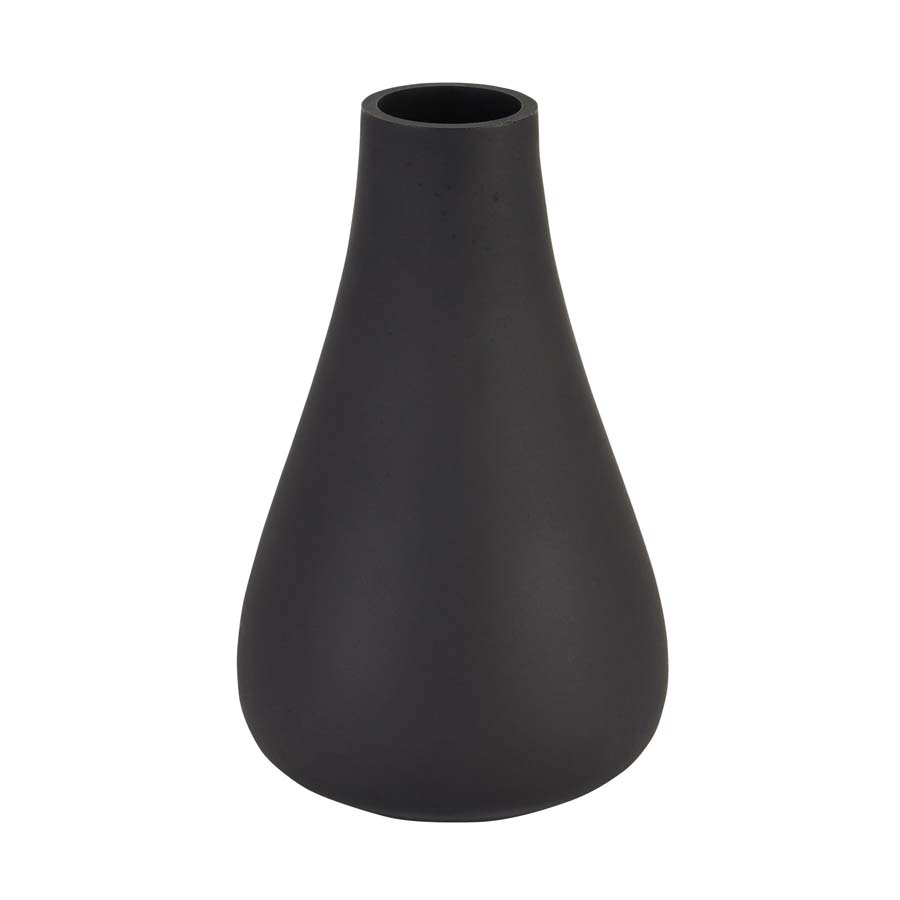 Hill Interiors Black Tapered Glass Vase
