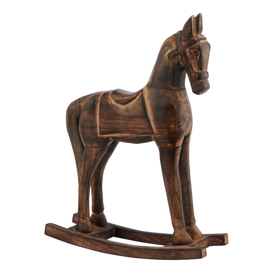 Hill Interiors Natural Rocking Horse