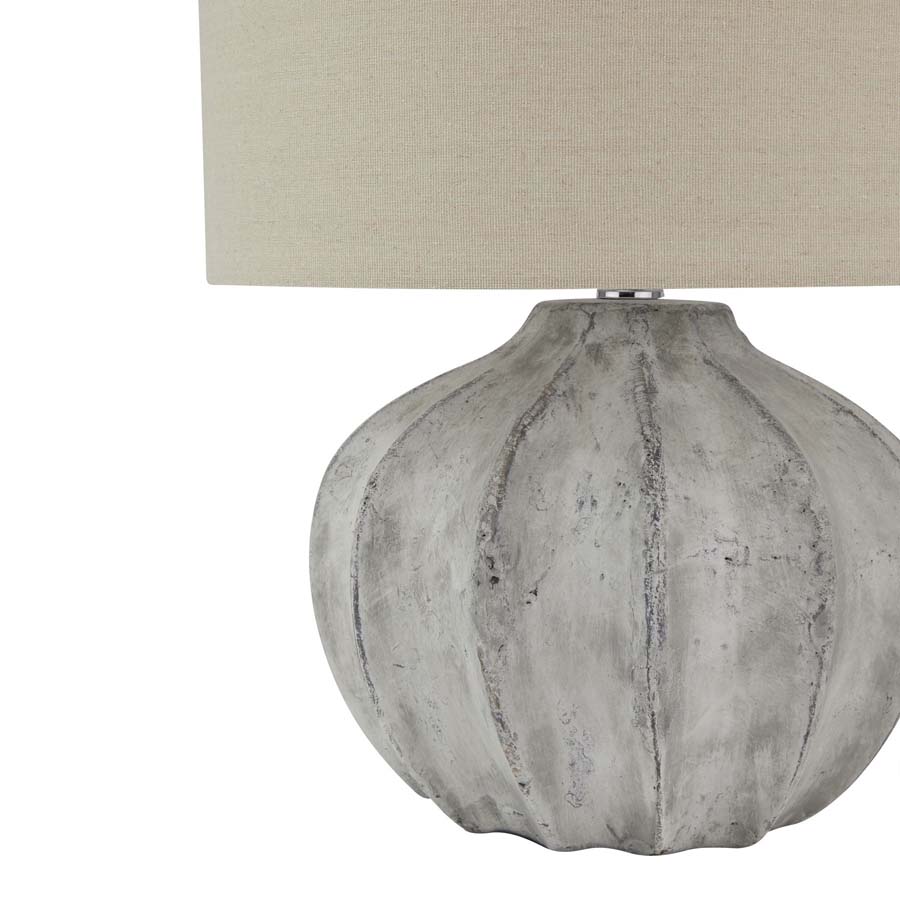 Hill Interiors Darcy Antique White Flute Lamp