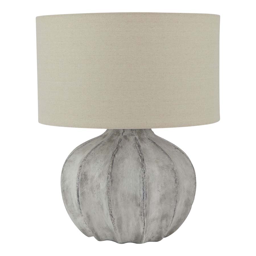 Hill Interiors Darcy Antique White Flute Lamp