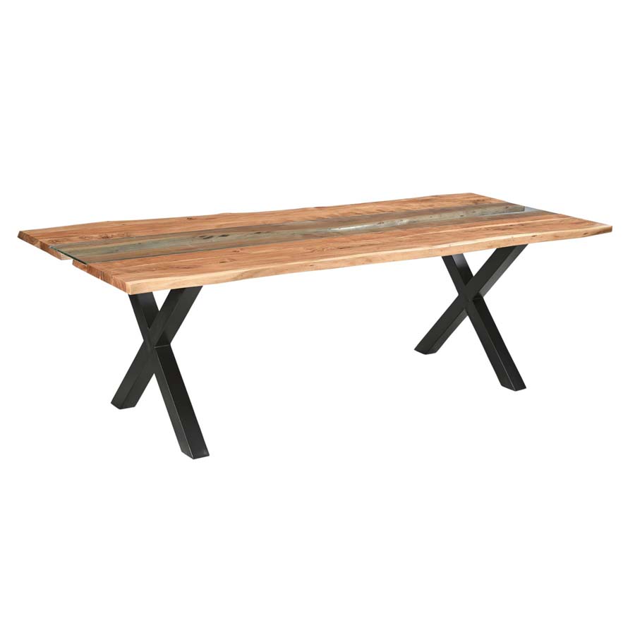 Hill Interiors Live Edge Collection Large River Dining Table