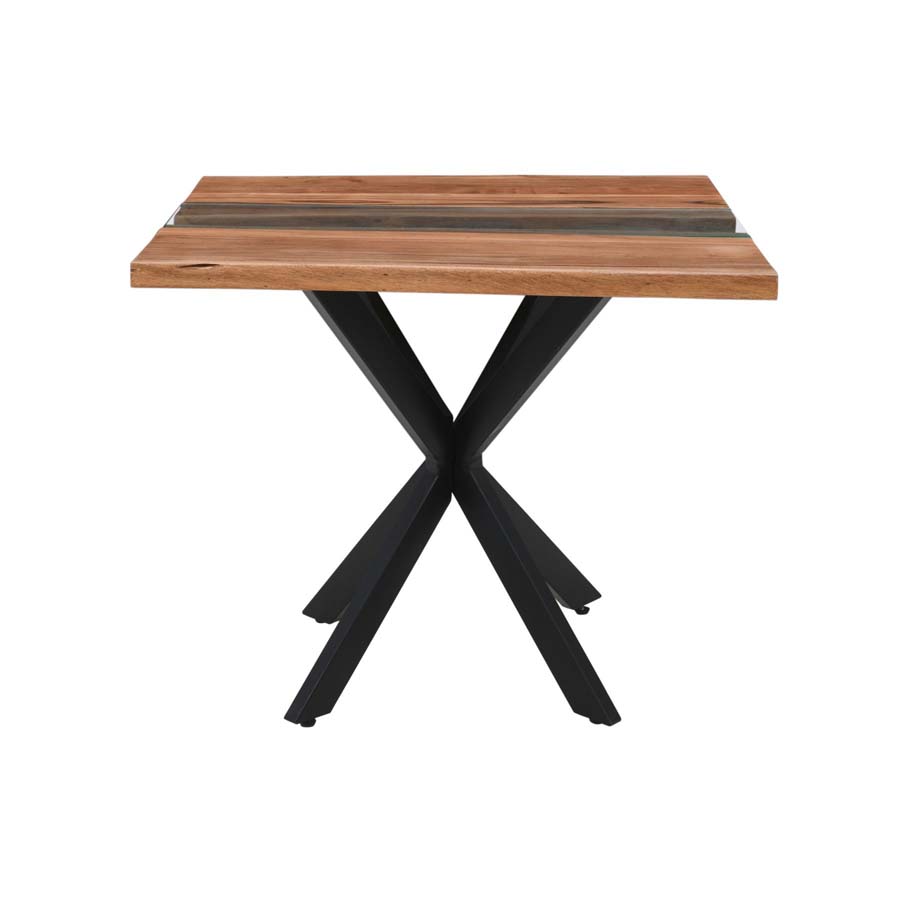 Hill Interiors Live Edge Collection Square River Dining Table