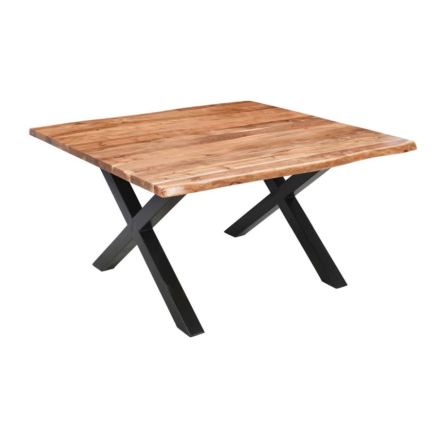 Hill Interiors Live Edge Collection Large Square Dining Table