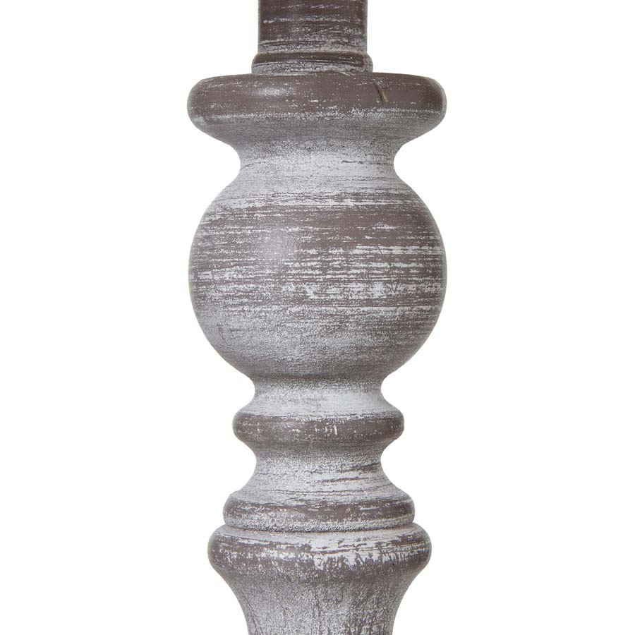 Hill Interiors Dunum Column Table Lamp With Linen Shade