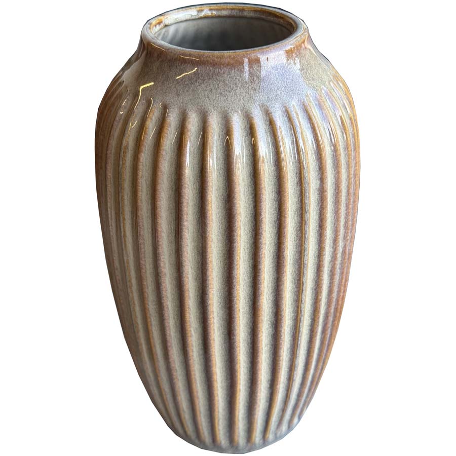 Hill Interiors Sabbia Collection Ribbed Vase
