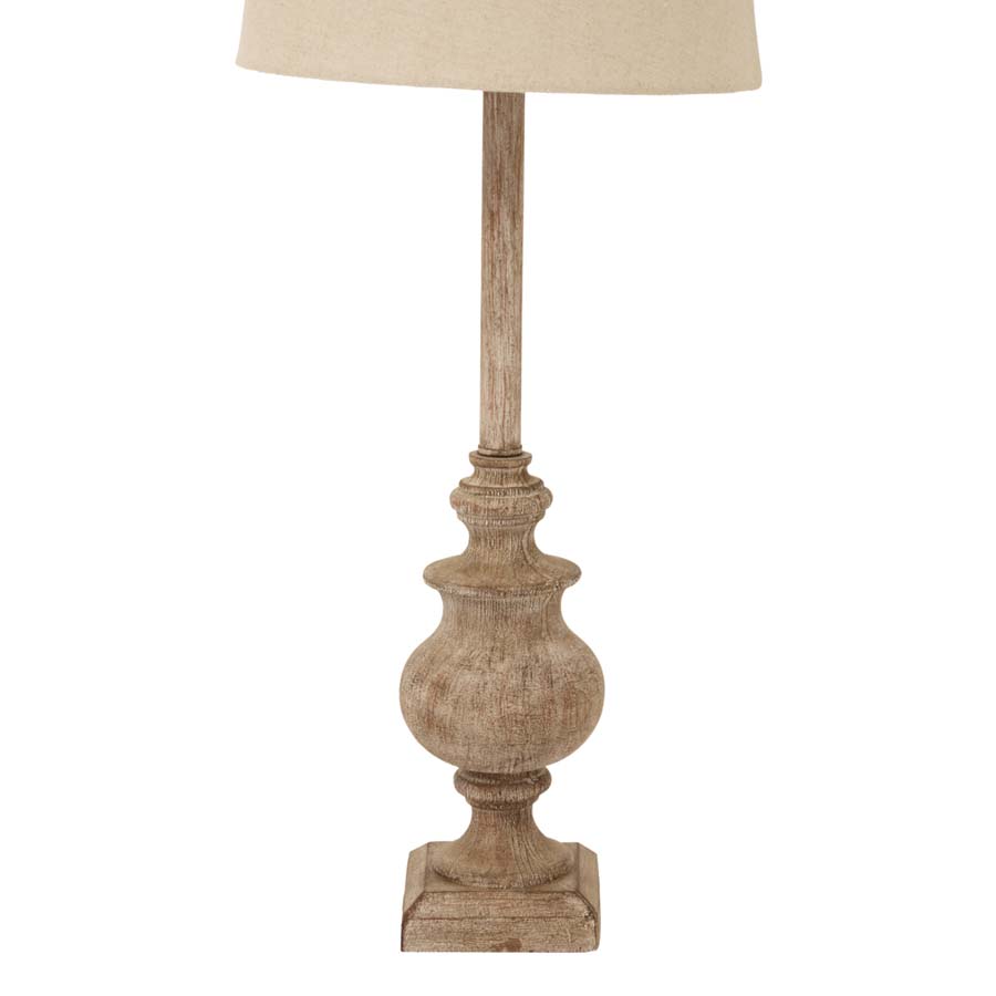 Hill Interiors Chiaro Candlestick Table Lamp With Linen Shade