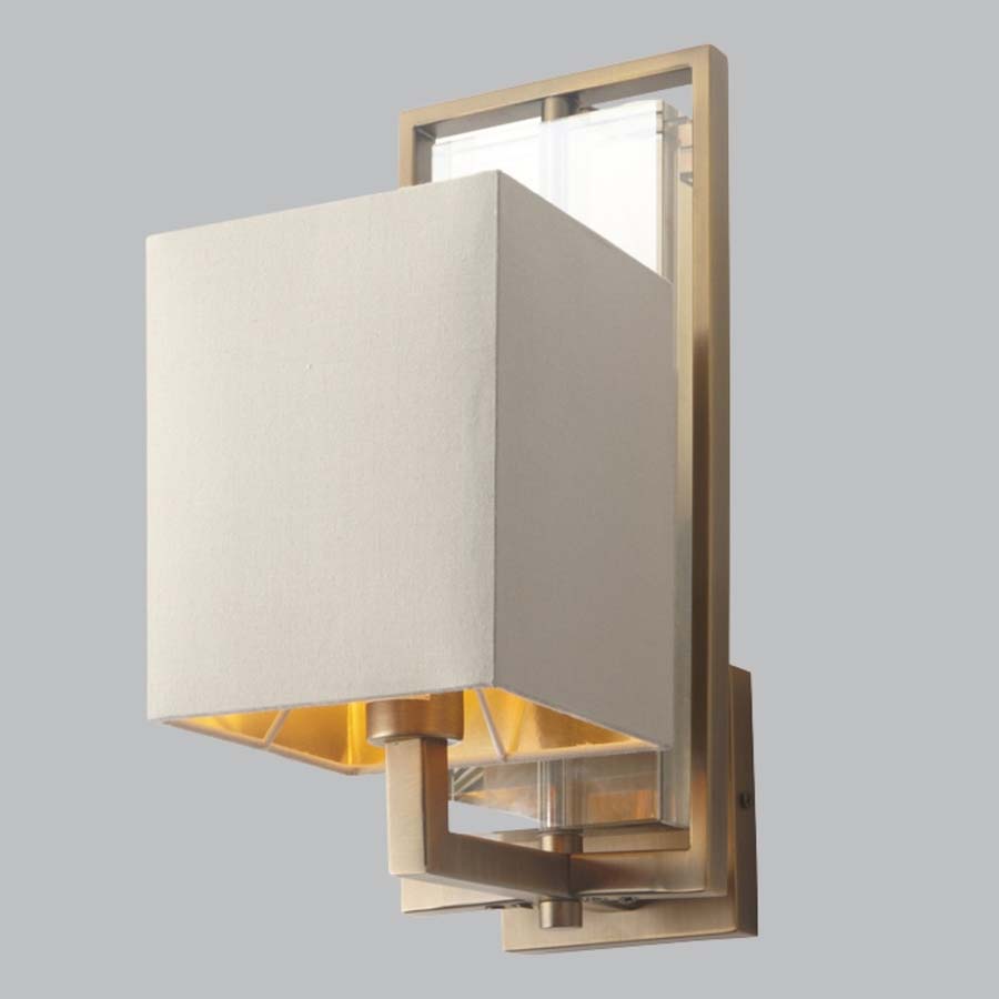 Millie & Co Arden Antique Brass Finish Wall Lamp