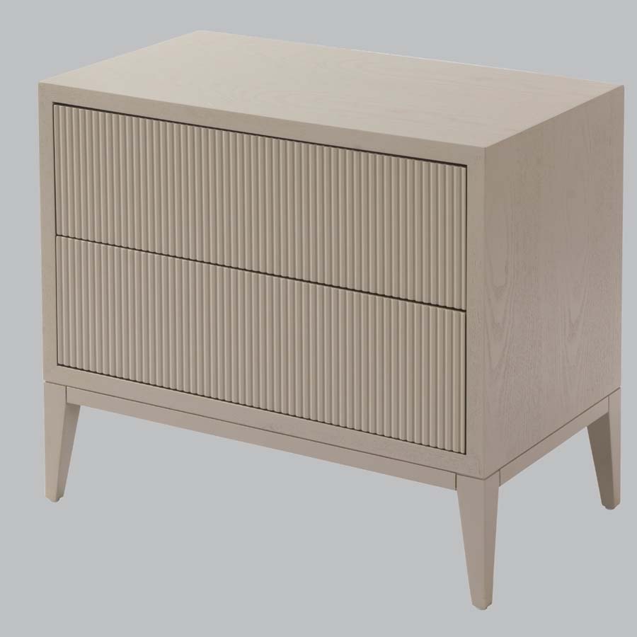 Millie & Co Aster Ceramic Grey Wide Bedside