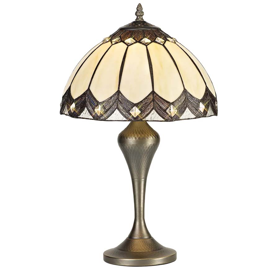 Downton Art Deco Tiffany Table Lamp