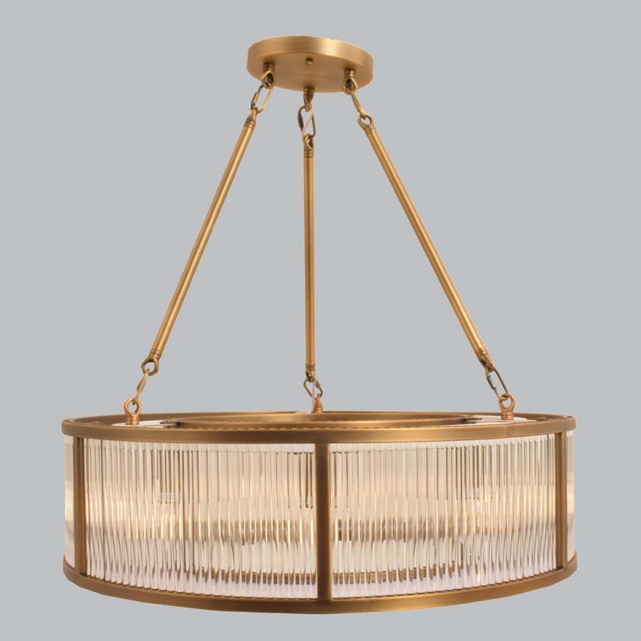 Millie & Co Dusk Antique Brass Finish Ceiling Light