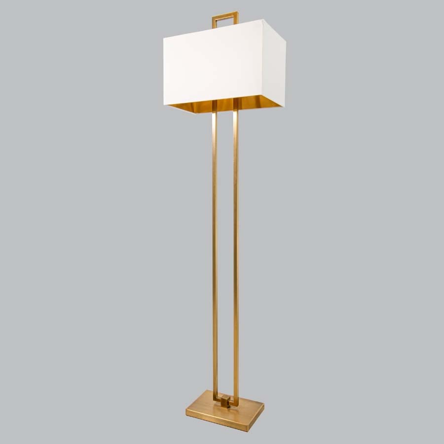 Millie & Co Ember Antique Brass Floor Lamp