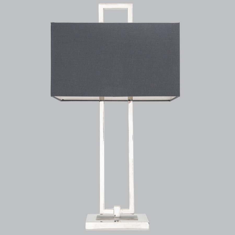 Millie & Co Ember Nickel Finish Table Lamp