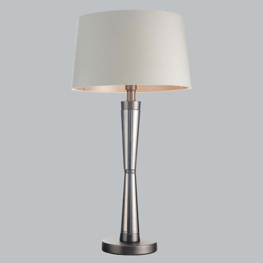 Millie & Co Hale Matt Black Nickel Finish Table Lamp